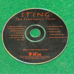 Sting's album Ten Summoner's Tales CD Tested Works